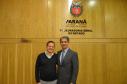 O professor Dr. Egon Bockmann Moreira foi recepcionado pelo procurador-geral Dr. Ubirajara Ayres Gasparin